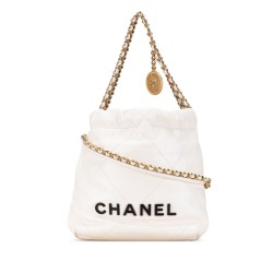 Chanel Mini Shiny Calfskin 22 Hobo