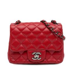 Chanel Mini Square Classic Caviar Single Flap