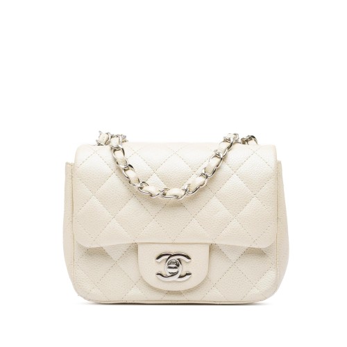 Chanel Mini Square Classic Caviar Single Flap