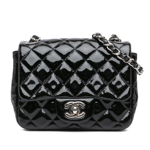 Chanel Mini Square Classic Patent Single Flap