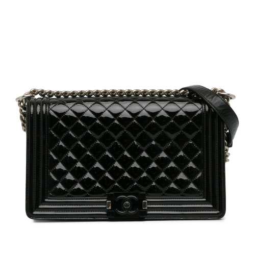 Chanel New Medium Patent Boy Flap