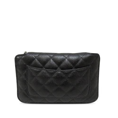 Chanel Nylon Graffiti Foldable Shopping Tote in Caviar Flap