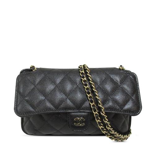 Chanel Nylon Graffiti Foldable Shopping Tote in Caviar Flap