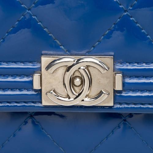 Chanel Patent Leather Boy Wallet on Chain