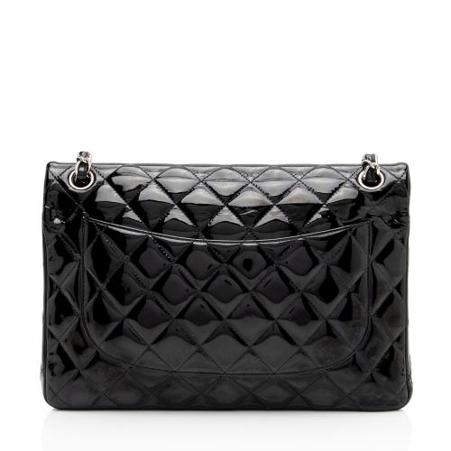 Chanel Patent Leather Classic Jumbo Double Flap Bag