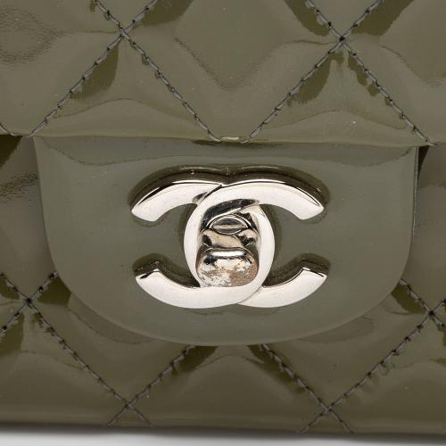 Chanel Patent Leather Classic Medium Double Flap Bag