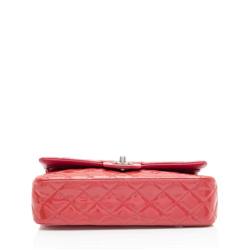 Chanel Patent Leather Classic Medium Double Flap Bag