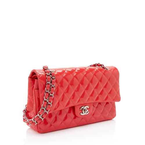 Chanel Patent Leather Classic Medium Double Flap Bag