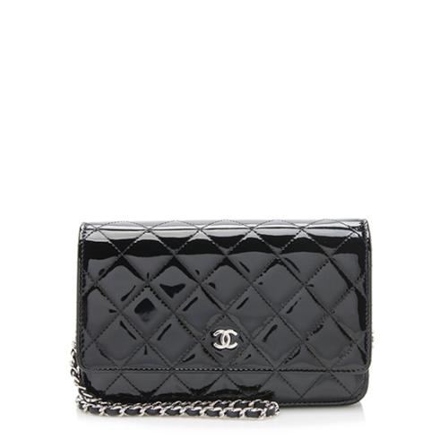 Chanel Patent Leather Classic Wallet on Chain