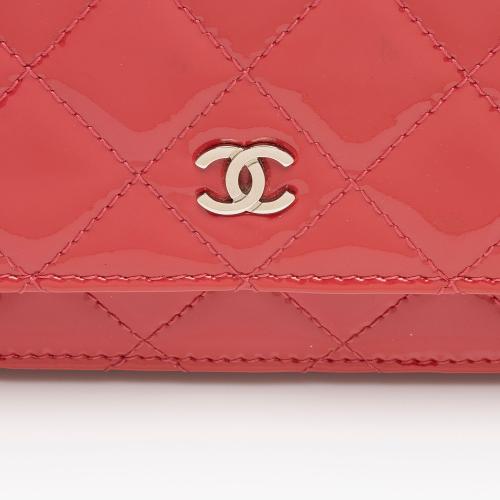 Chanel Patent Leather Classic Wallet on Chain