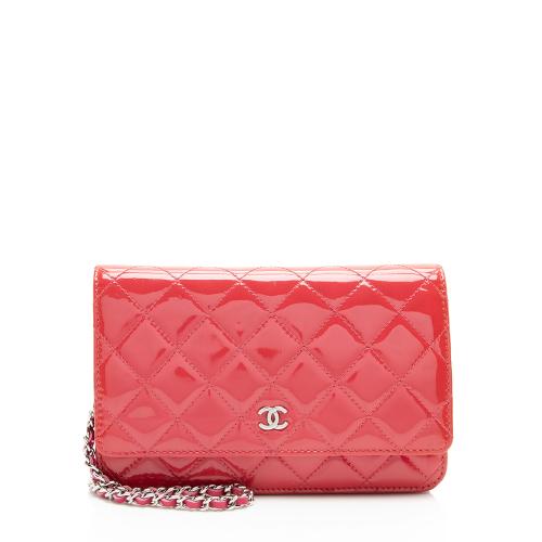 Chanel Patent Leather Classic Wallet on Chain