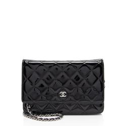 Chanel Patent Leather Classic Wallet on Chain