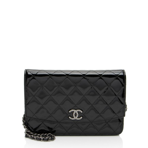 Chanel Patent Leather Classic Wallet on Chain