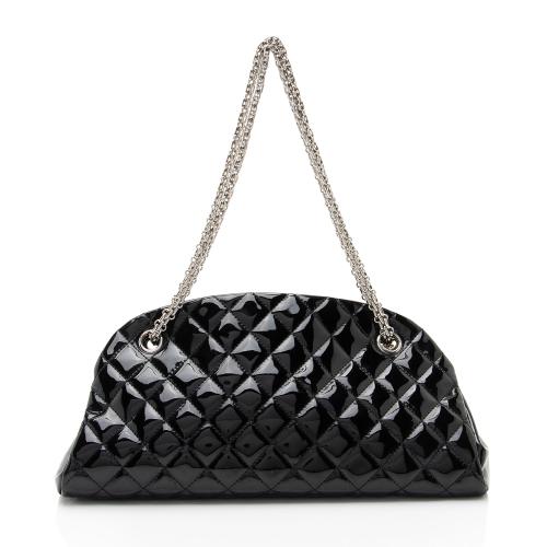 Chanel Patent Leather Just Mademoiselle Bowler Bag