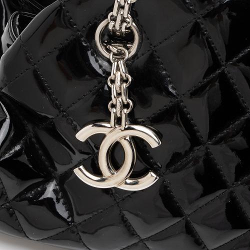 Chanel Patent Leather Just Mademoiselle Bowler Bag