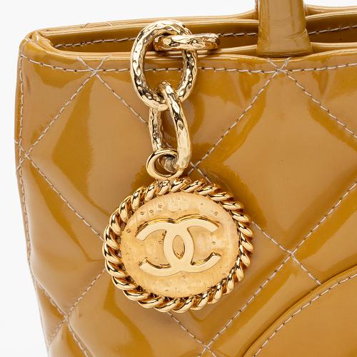 Chanel Patent Leather Medallion Tote