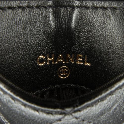 Chanel Pearl Crown CC Wristlet Multi Pouches