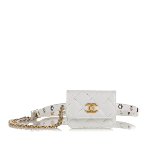 Chanel Punk Chain Leather Belt Bag