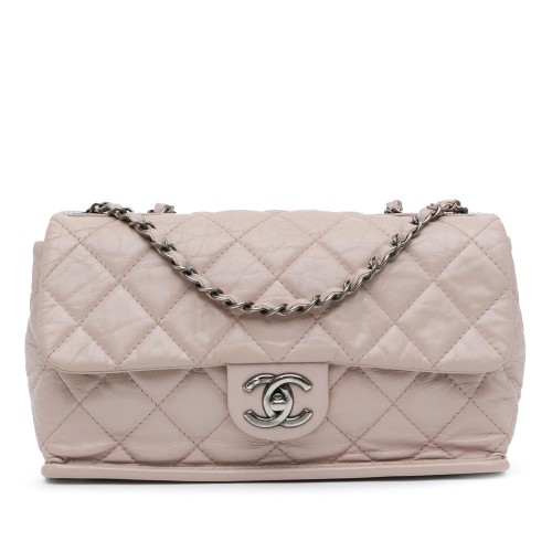 Chanel Quilted Aged Calfskin Single Flap