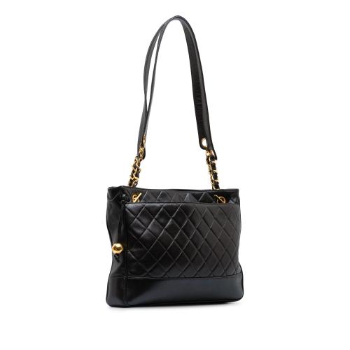 Chanel Quilted CC Lambskin Shoulder Bag