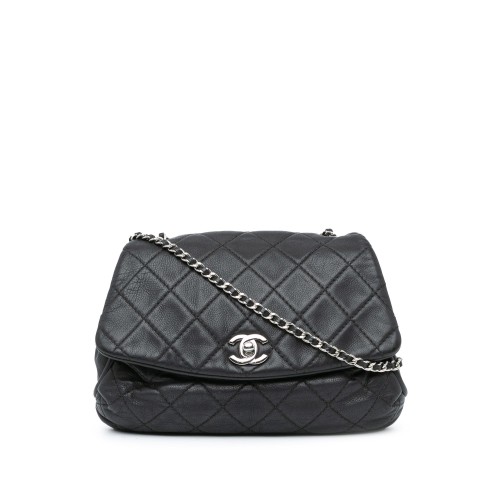 Chanel Quilted Calfskin Curvy Flap