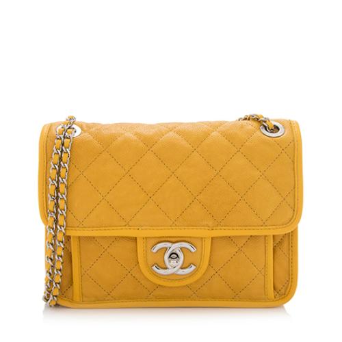 Chanel Caviar Leather French Riviera Mini Flap Bag