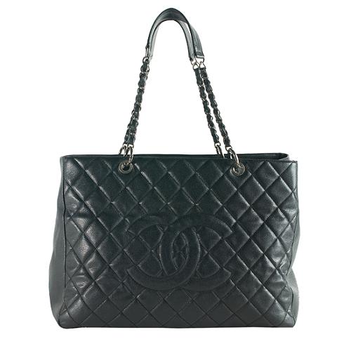 Chanel Quilted Caviar Leather XL Grand Shopping Tote