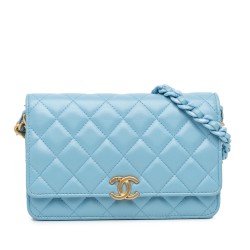 Chanel Quilted Lambskin Candy Chain Wallet on Chain