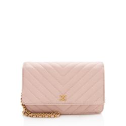 Chanel Chevron Lambskin Wallet on Chain