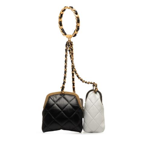 Chanel Quilted Lambskin Multi Clutch with Handle