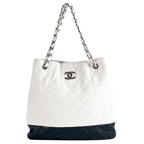 Chanel Quilted Lambskin Shopping Tote