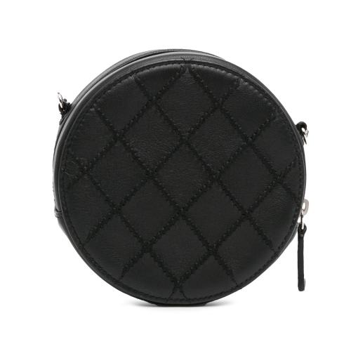 Chanel Quilted Lambskin Ultimate Stitch Round Clutch with Chain