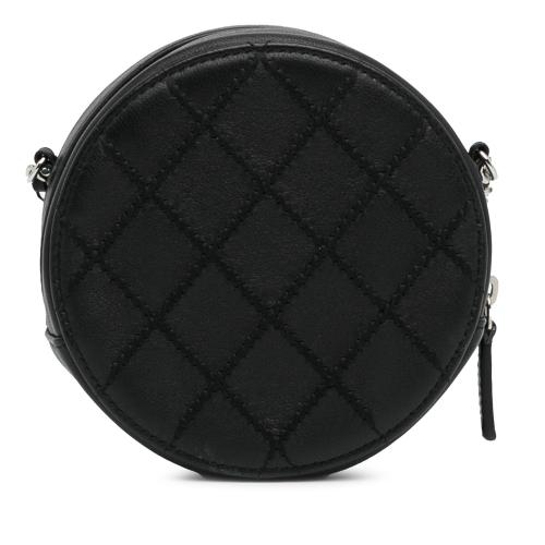 Chanel Quilted Lambskin Ultimate Stitch Round Clutch with Chain