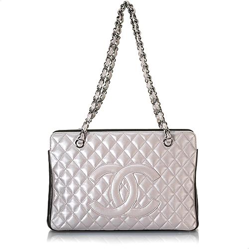 Chanel Quilted Leather Tote