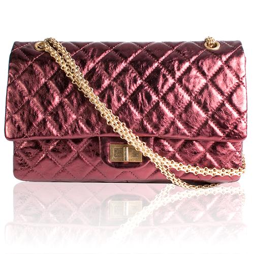 Chanel Reissue 2.55 Classic 227 Quilted Double Flap Handbag