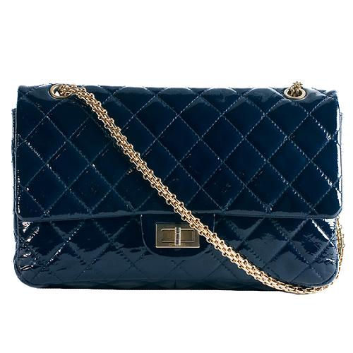 Chanel Reissue 2.55 Classic 227 Quilted Double Flap Shoulder Handbag