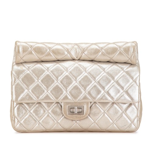 Chanel Reissue 2.55 Metallic Calfskin Reissue Roll Clutch