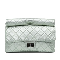 Chanel Reissue 2.55 Metallic Calfskin Roll Clutch