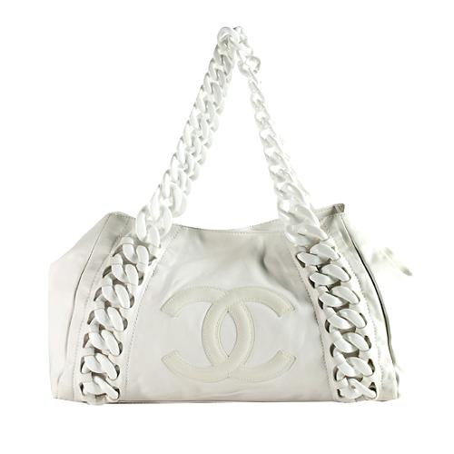 Chanel Rhodoid Calfskin Modern Chain Large Tote 