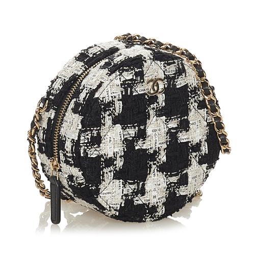 Chanel Round As Earth Tweed Crossbody Bag