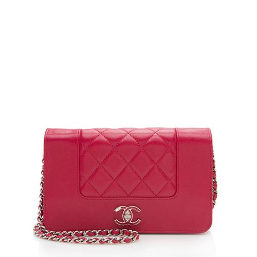 Chanel Sheepskin Mademoiselle Vintage Wallet on Chain