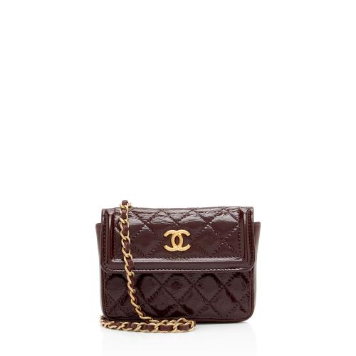 Chanel Shiny Aged Calfskin Flap Belt Bag