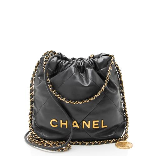 Chanel Shiny Calfskin Chanel 22 Mini Shoulder Bag