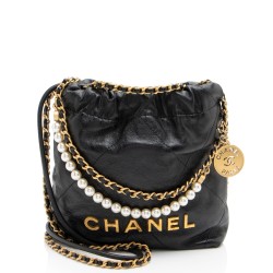 Chanel Shiny Calfskin Pearl 22 Mini Shoulder Bag