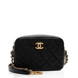 Chanel Shiny Caviar Leather Melody Camera Bag