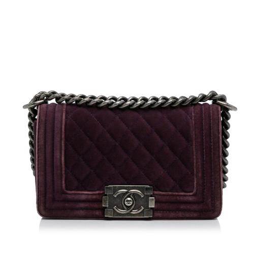 Chanel Small Boy Velvet Flap Bag