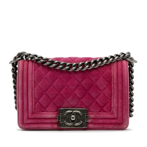 Chanel Small Boy Velvet Flap Bag