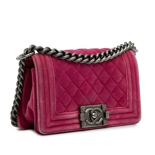 Chanel Small Boy Velvet Flap Bag