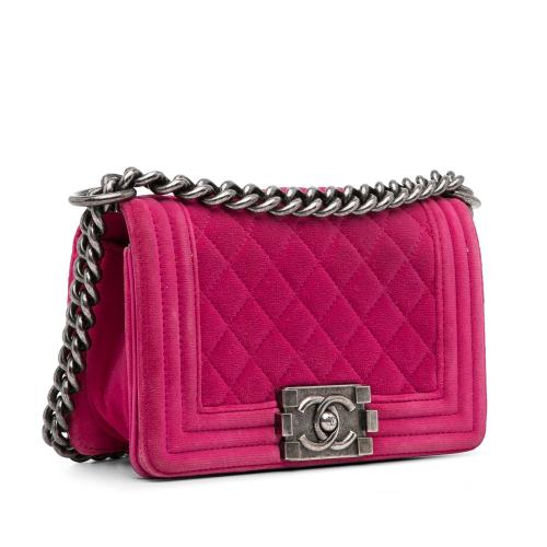 Chanel Small Boy Velvet Flap Bag