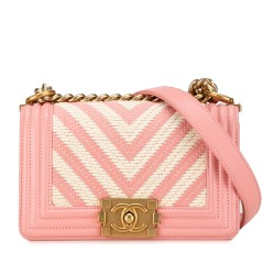 Chanel Small Braided Chevron Boy Flap